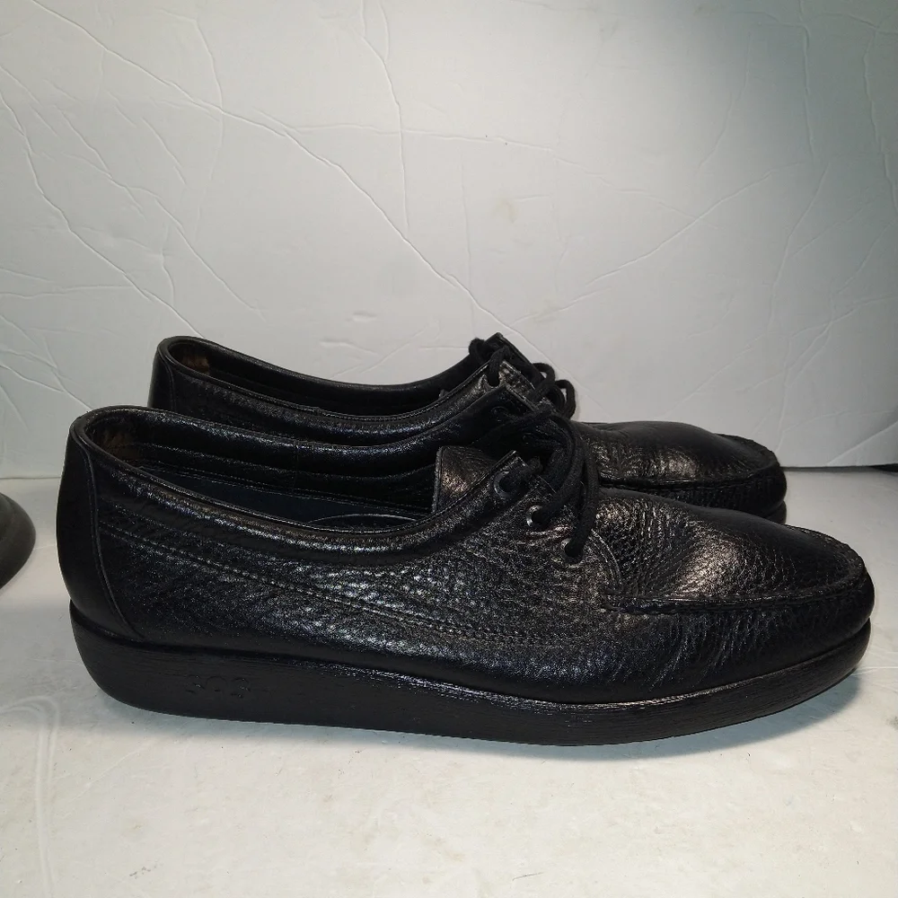 SAS Amigo Black Leather Comfort Laceup Shoes Men's sz 15N.